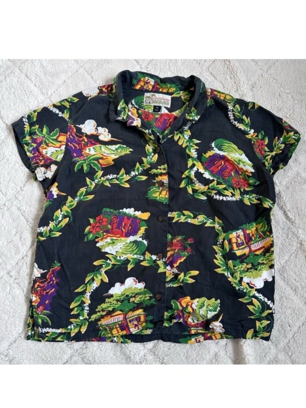 Patagonia Pataloha | Vintage Hawaiian Shirt Aloha Shirt Women's Hale'iwa Size 10